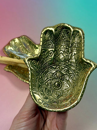 HAND OF FATIMA INCENSE BURNER TRAY The Crystal Avenues 