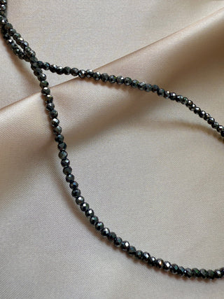 HEMATITE FACET CHOKER NECKLACE Necklace The Crystal Avenues 