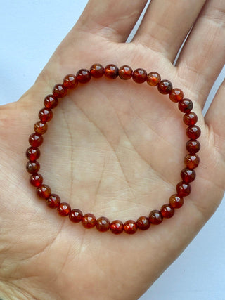HESSONITE GARNET BRACELET (4MM) Bracelet The Crystal Avenues 