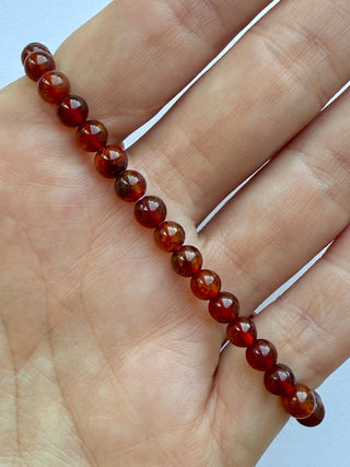 HESSONITE GARNET BRACELET (4MM) Bracelet The Crystal Avenues 