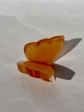 HONEY CALCITE BUTTERFLY (1) The Crystal Avenues 