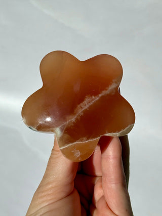 HONEY CALCITE FLOWER (1) Palmstone The Crystal Avenues 