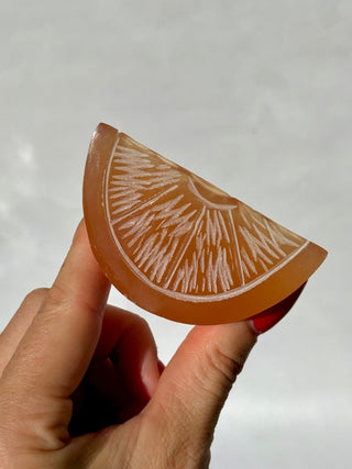 HONEY CALCITE FRUIT (1) Palmstone The Crystal Avenues 