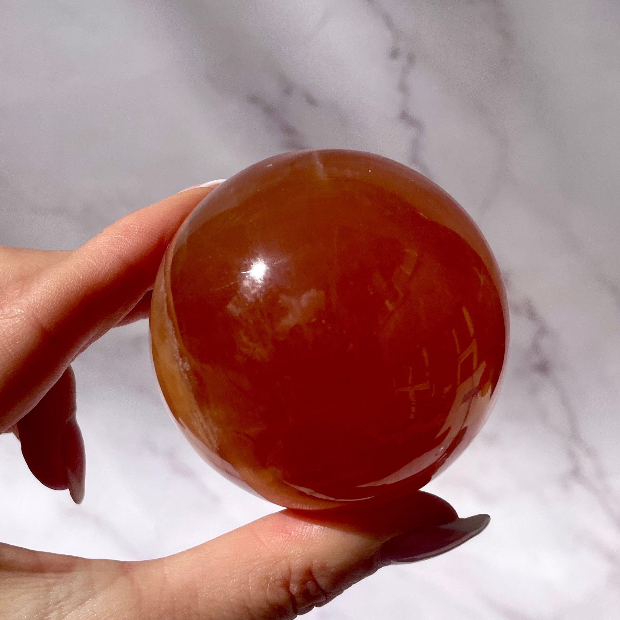 Honey sold Calcite sphere