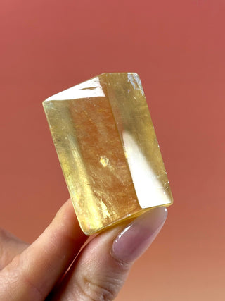 HONEY OPTICAL CALCITE FREEFORM (2) Freeform The Crystal Avenues 