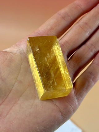 HONEY OPTICAL CALCITE FREEFORM (2) Freeform The Crystal Avenues 