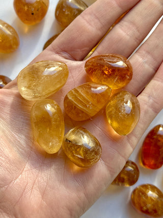 HONEY OPTICAL CALCITE TUMBLE STONE Tumble Stone The Crystal Avenues 