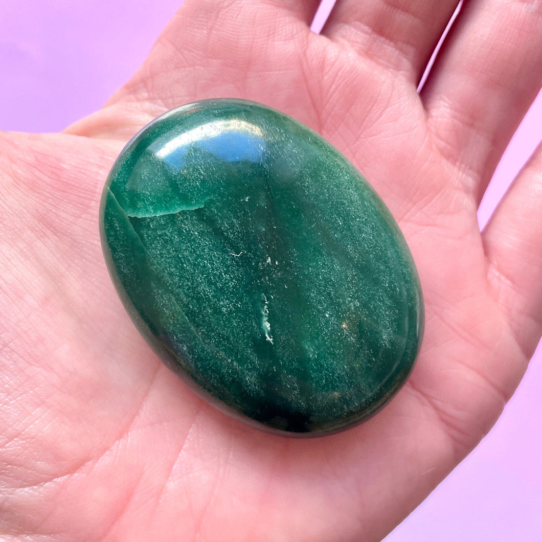 INDIAN GREEN JADE PALM STONE (5) Bracelet The Crystal Avenues 