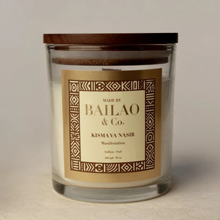 Kisma Va Nasib Manifestation Ritual Candle – Bailao & Co. | Beeswax & Coconut Wax candle The Crystal Avenues 