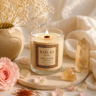 Kisma Va Nasib Manifestation Ritual Candle – Bailao & Co. | Beeswax & Coconut Wax candle The Crystal Avenues 