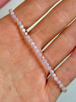 KUNZITE FACET STRETCH BRACELET Bracelet The Crystal Avenues 