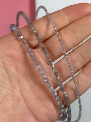 LABRADORITE FACET CHOKER NECKLACE Necklace The Crystal Avenues 
