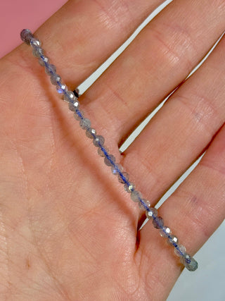 LABRADORITE FACET STRETCH BRACELET Bracelet The Crystal Avenues 
