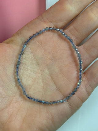 LABRADORITE FACET STRETCH BRACELET Bracelet The Crystal Avenues 