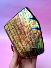 Load image into Gallery viewer, LABRADORITE FREEFORM (2) tumble stone The Crystal Avenues 
