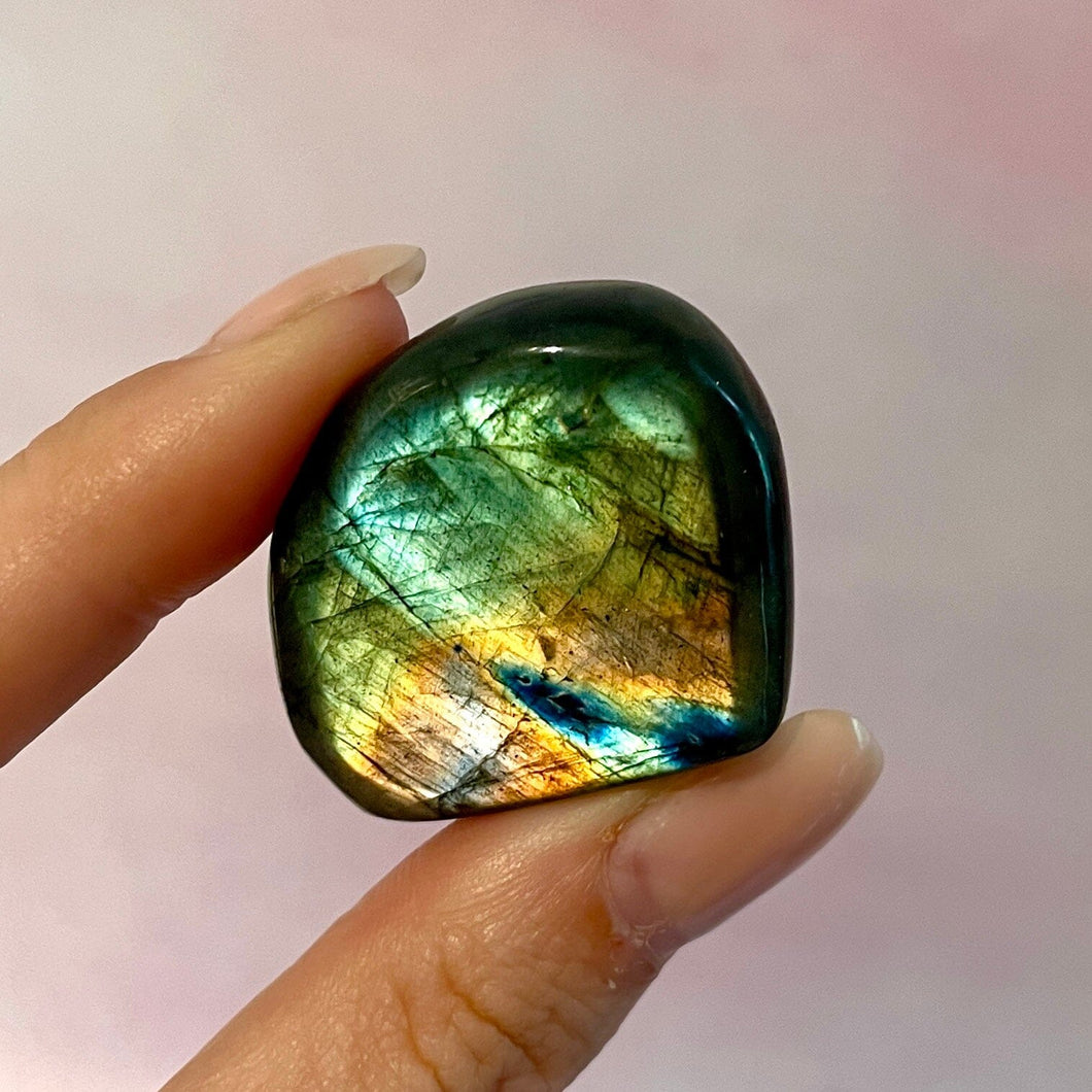 LABRADORITE FREEFORM (6) tumble stone The Crystal Avenues 