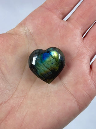 LABRADORITE HEART (1) tumble stone The Crystal Avenues 