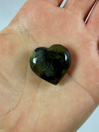 LABRADORITE HEART (1) tumble stone The Crystal Avenues 