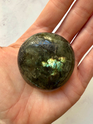 LABRADORITE PALM STONE (7) tumble stone The Crystal Avenues 