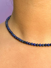 Load image into Gallery viewer, LAPIS LAZULI CHOKER NECKLACE Necklace The Crystal Avenues 
