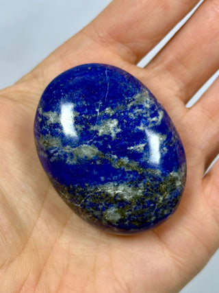 LAPIS LAZULI PALM STONE (1) tumble stone The Crystal Avenues 