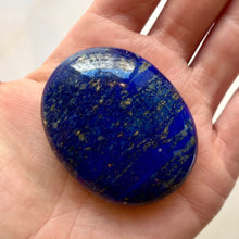 Load image into Gallery viewer, LAPIS LAZULI PALM STONE (1) tumble stone The Crystal Avenues 
