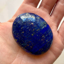 Load image into Gallery viewer, LAPIS LAZULI PALM STONE (1) tumble stone The Crystal Avenues 
