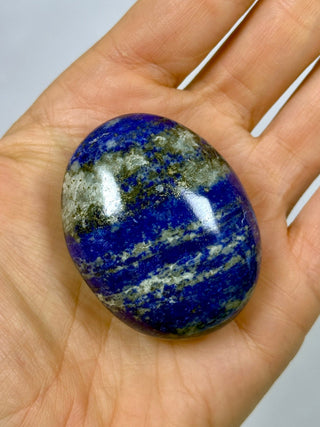 LAPIS LAZULI PALM STONE (2) tumble stone The Crystal Avenues 