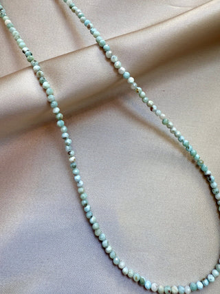 LARIMAR FACET CHOKER NECKLACE Necklace The Crystal Avenues 