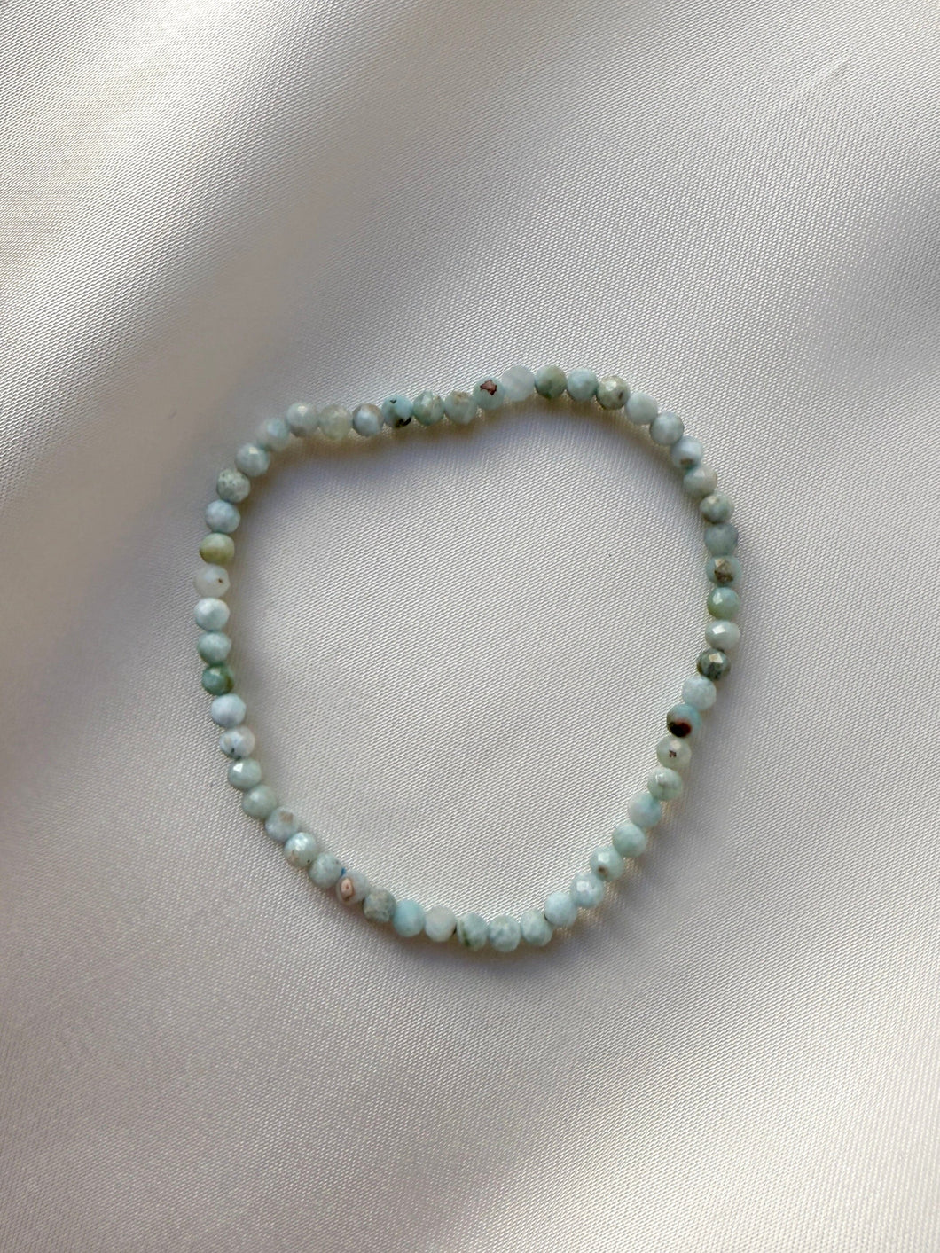 LARIMAR FACET STRETCH BRACELET Bracelet The Crystal Avenues 