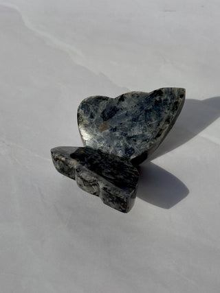 LARVIKITE BUTTERFLY (2) Heart The Crystal Avenues 
