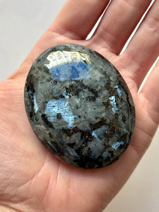 LARVIKITE PALM STONE (1) Palm stone The Crystal Avenues 
