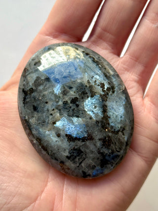 LARVIKITE PALM STONE (3) Palm stone The Crystal Avenues 