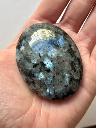 LARVIKITE PALM STONE (4) Palm stone The Crystal Avenues 