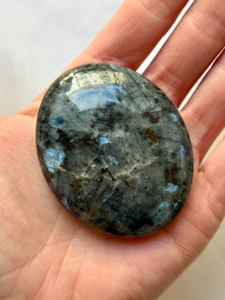 LARVIKITE PALM STONE (5) Palm stone The Crystal Avenues 