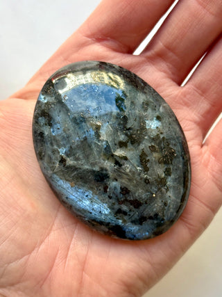 LARVIKITE PALM STONE (9) Palm stone The Crystal Avenues 