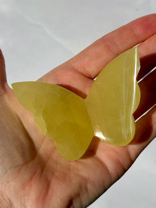 LEMON CALCITE BUTTERFLY (1) The Crystal Avenues 