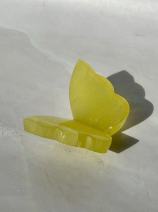 LEMON CALCITE BUTTERFLY (1) The Crystal Avenues 