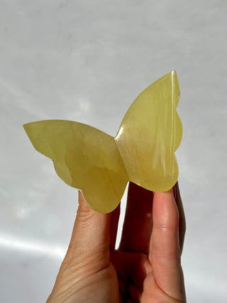 LEMON CALCITE BUTTERFLY (1) The Crystal Avenues 