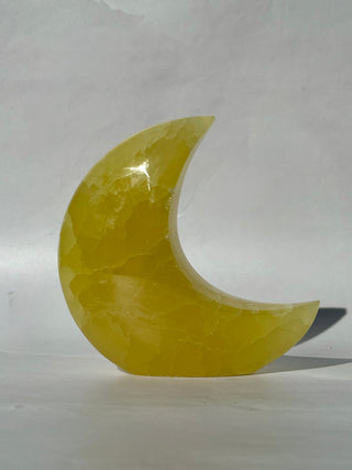 LEMON CALCITE MOON (5) Heart The Crystal Avenues 