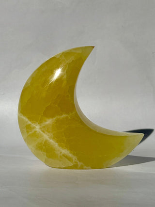 LEMON CALCITE MOON (6) Heart The Crystal Avenues 