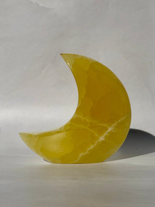 LEMON CALCITE MOON (6) Heart The Crystal Avenues 