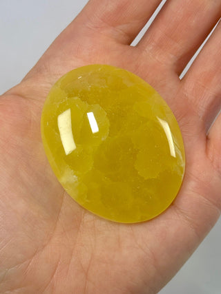 LEMON CALCITE PALM STONE (4) Palmstone The Crystal Avenues 