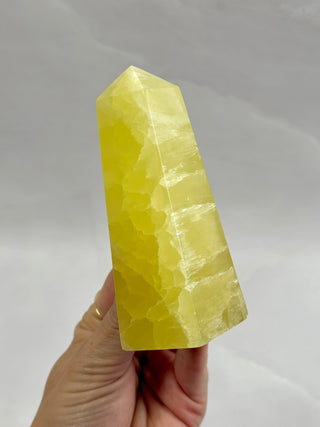 LEMON CALCITE TOWER (1) Palmstone The Crystal Avenues 