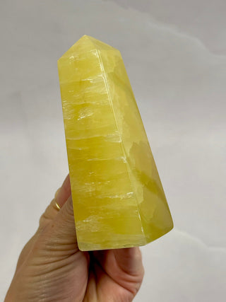 LEMON CALCITE TOWER (2) Palmstone The Crystal Avenues 