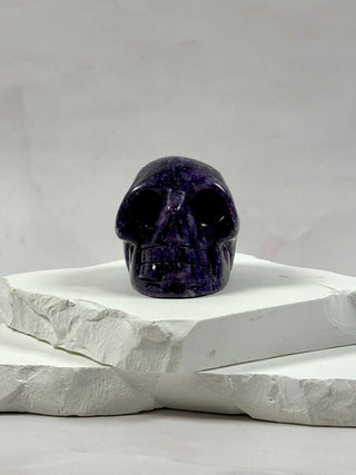 LEPIDOLITE SKULL CARVING (1) Heart The Crystal Avenues 