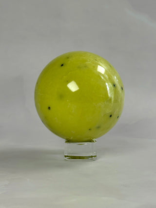 LIME SERPENTINE SPHERE (2) sphere The Crystal Avenues 
