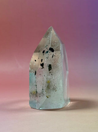 MAGIC TOWER - Black Tourmaline Included Quartz (I) Tower The Crystal Avenues 