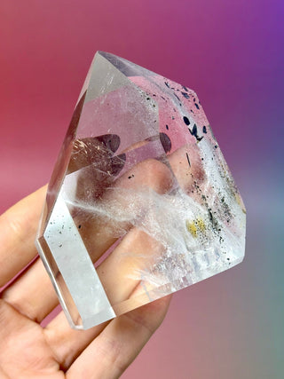 MAGIC TOWER - Black Tourmaline Included Quartz (I) Tower The Crystal Avenues 