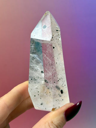 MAGIC TOWER - Black Tourmaline Included Quartz (O) Tower The Crystal Avenues 